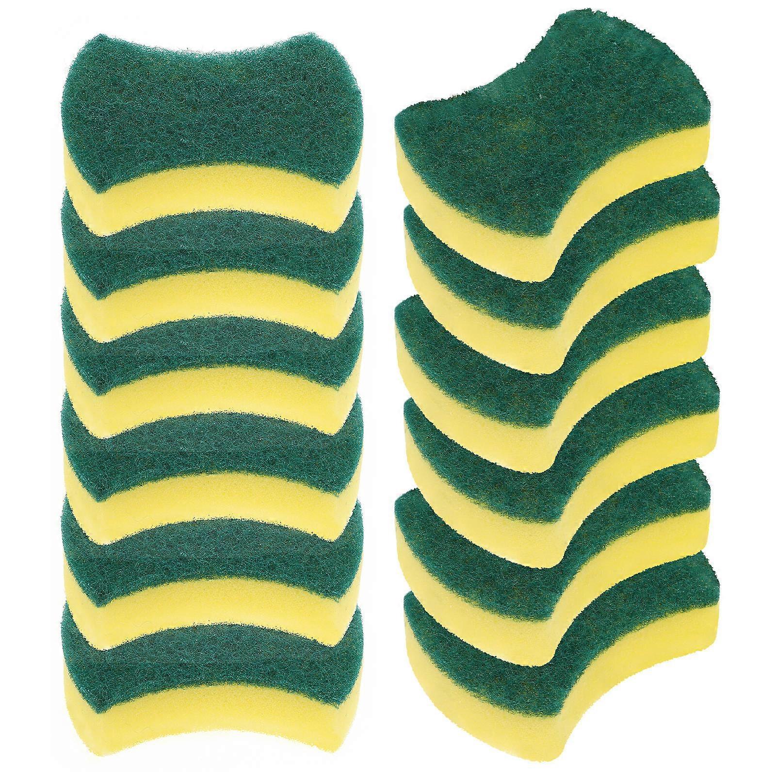 Scouring Sponge Multi-Function Dish Sponge Sponge Material Heavy-Duty Dish Sponges Housewives 24Pcs