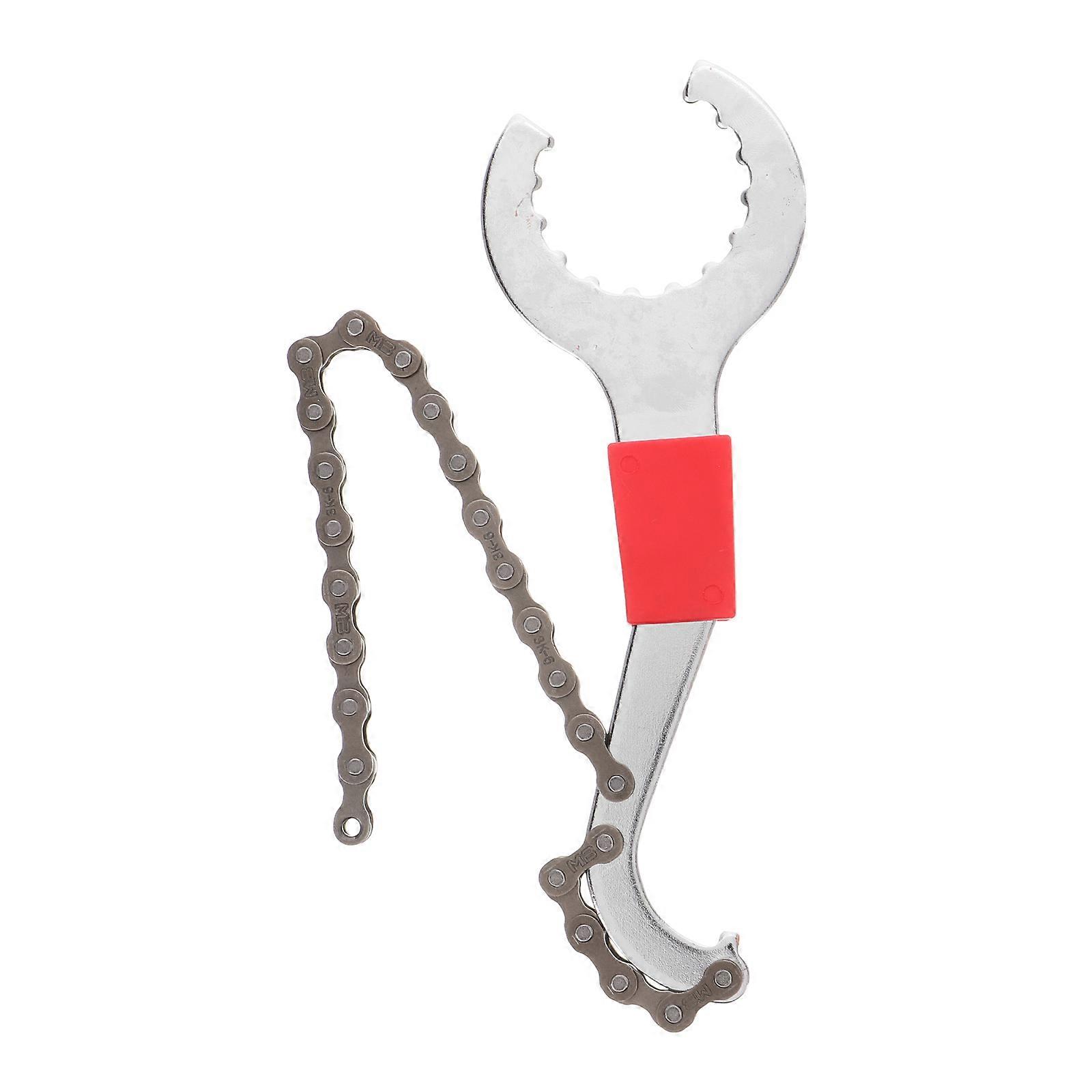 Bicycle Chain Wrench Set – Portable Flywheel Removal Tool for Mountain & Road Bikes, Compact Lightweight Bike Tool Kit for Easy Storage