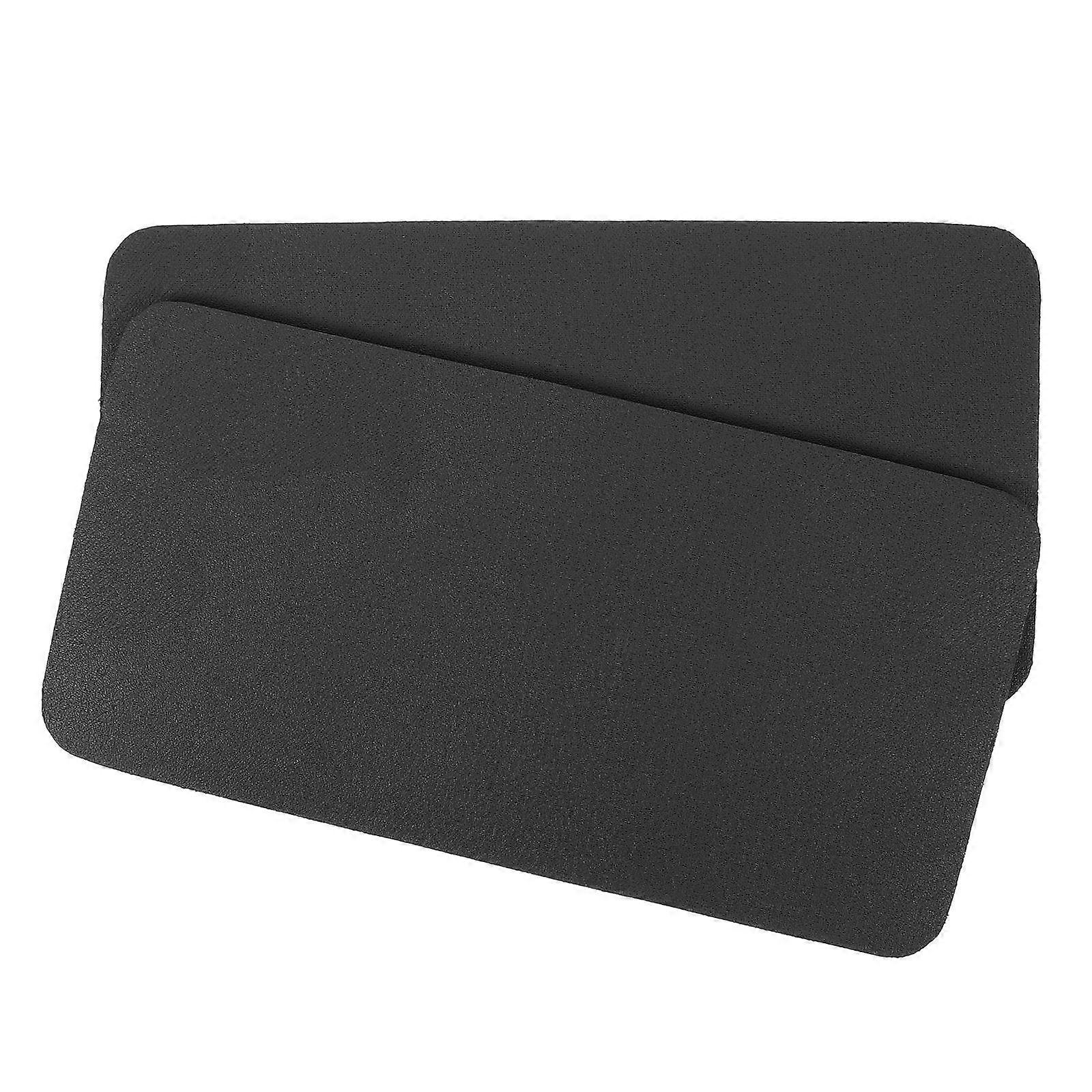 Water Dispenser Drip Tray with Nonslip Design for Salon Use Dark Grey PU Material 2 Pieces
