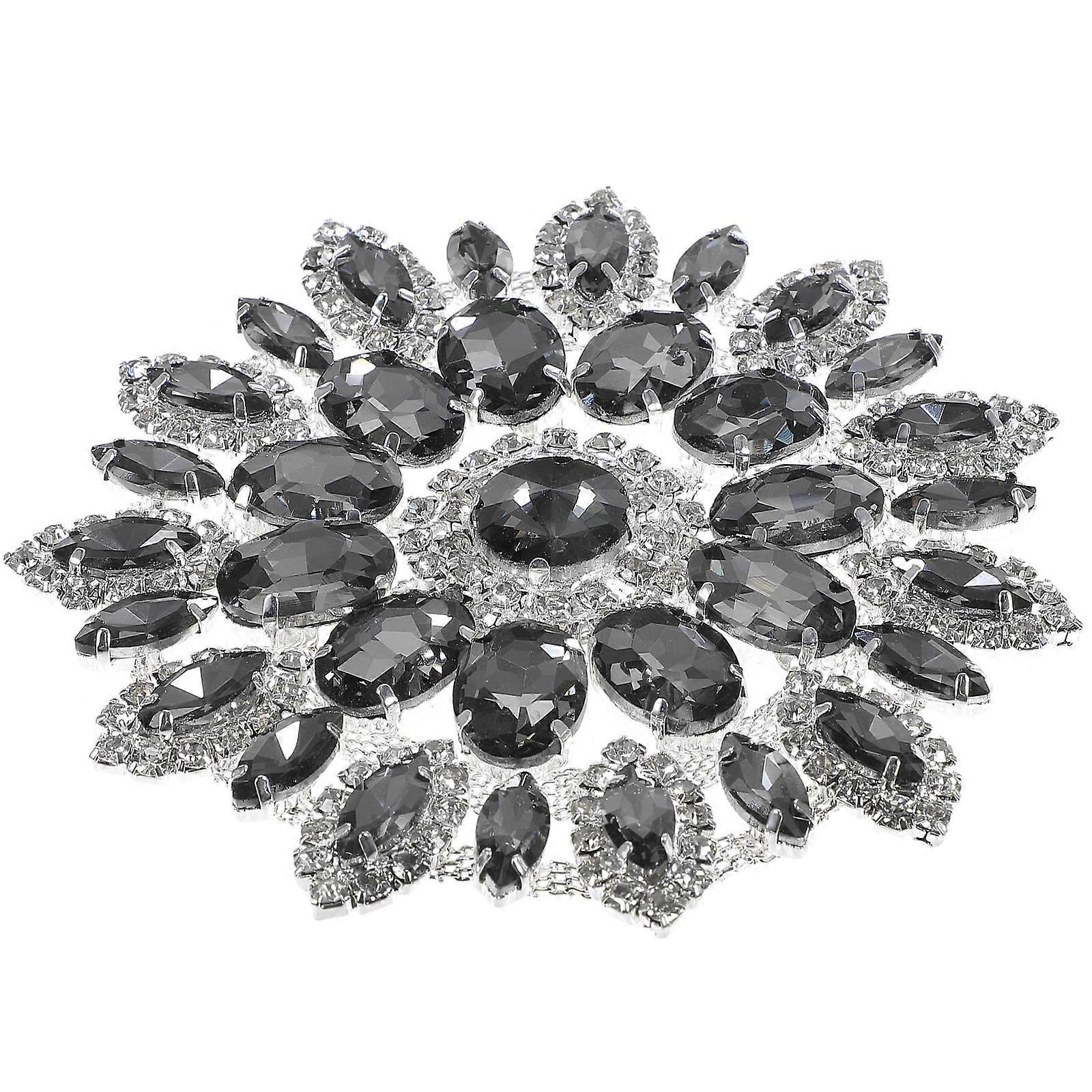 Brooch Decorative Patches Rhinestone Hot Melt Adhesive Fashionable Diy Projects Women Craft Enthusiasts 1Pack