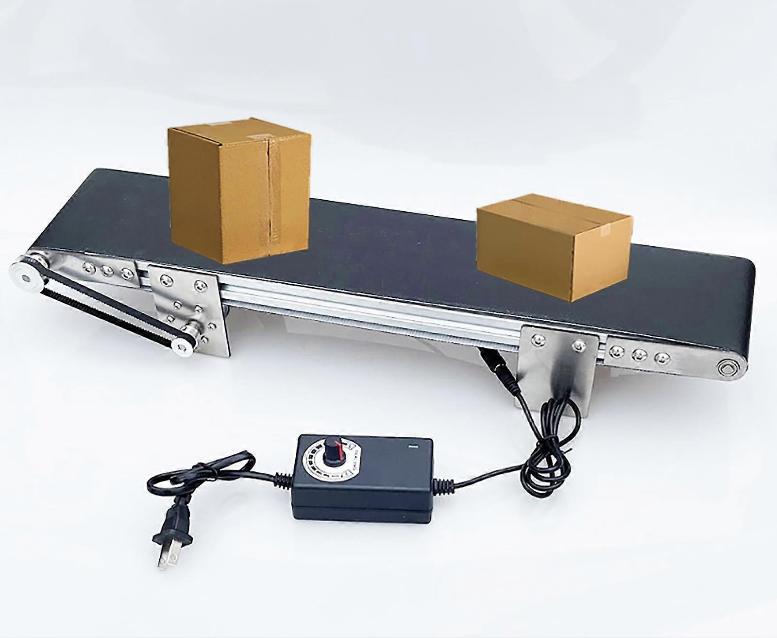 Small Conveyor Belt, Length 50 cm, Adjustable Speed, Improve Work Efficiency, Food Processing