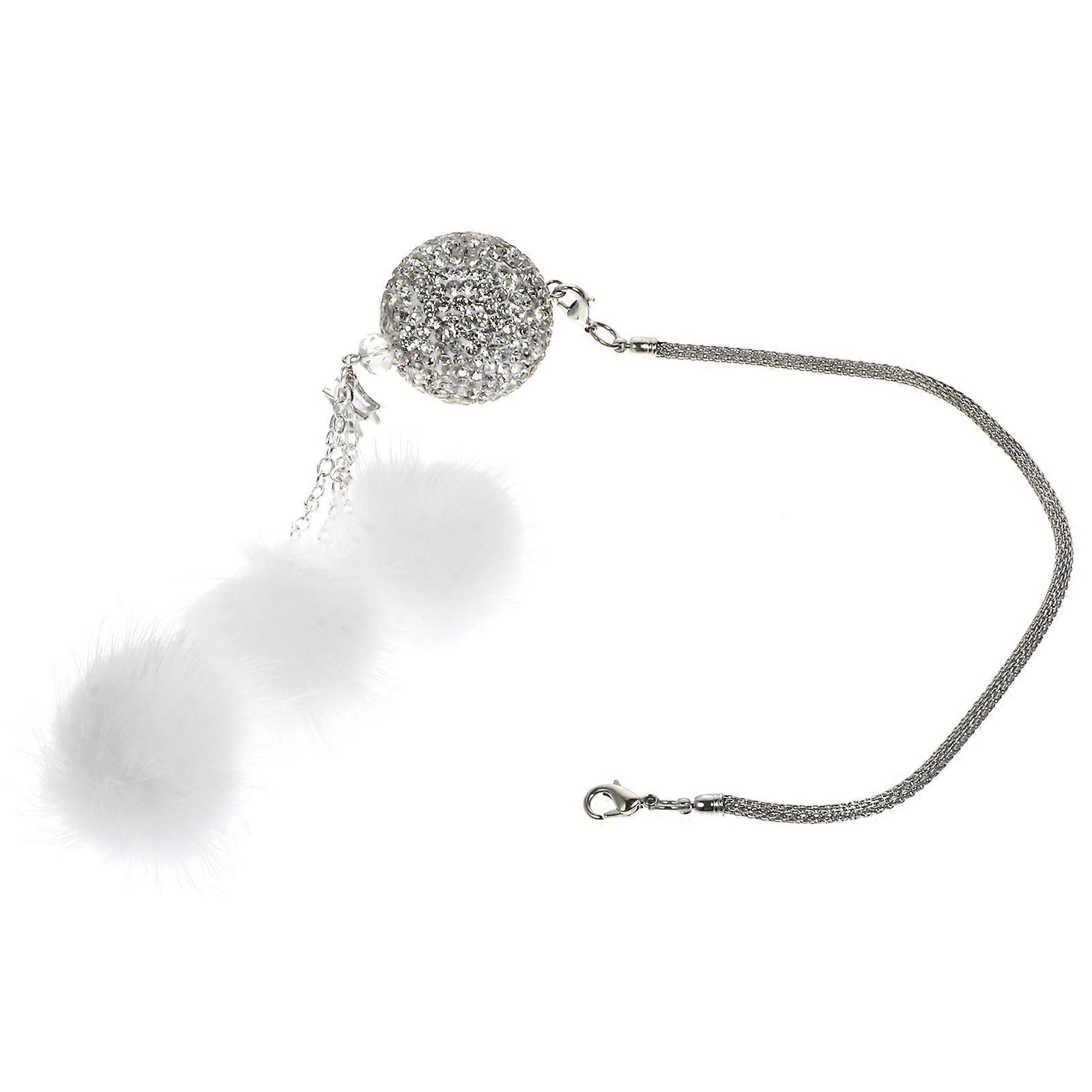 Cute Car Pendant Artificial Crystal Car Interior Hanging Ornament 1Pack