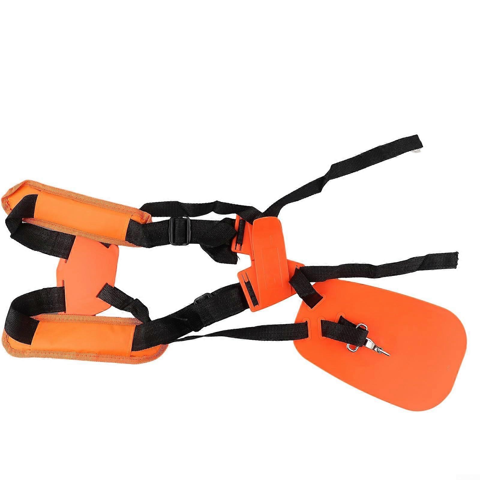 Comfortably padded shoulder strap for garden brush cutters, easy to attach and detach.