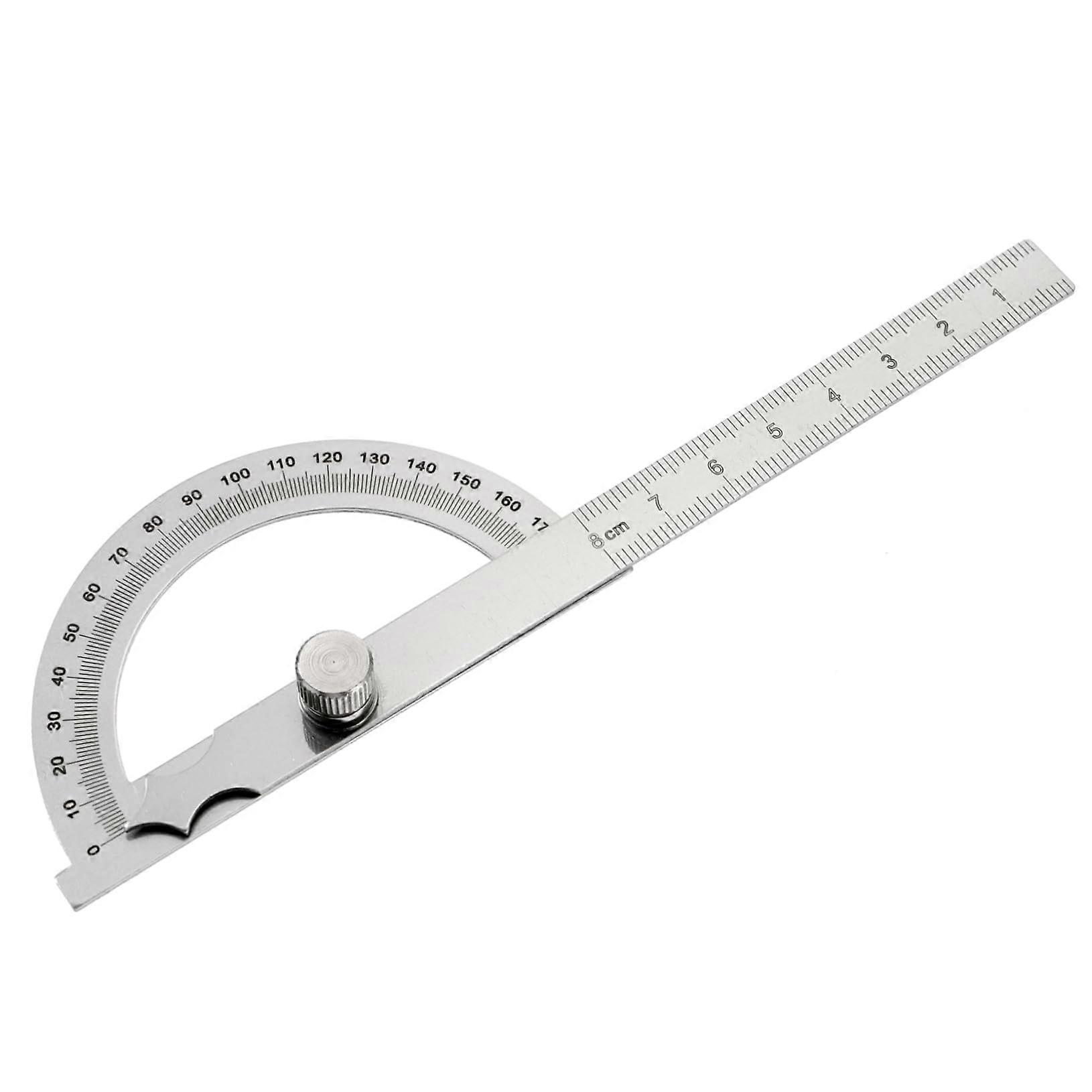 Two-Arm Protractor with Semi-Circular Scale for Accurate Measurements - Multifunctional Measuring Tool for Various Applications
