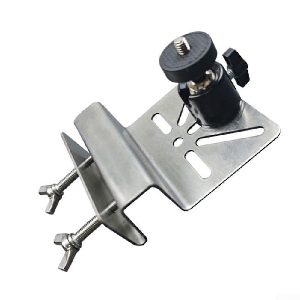 Stainless Steel Gutter Mount for Arlo EufyCame Ring Solar Panel Cameras Weatherproof Outdoor Security Bracket