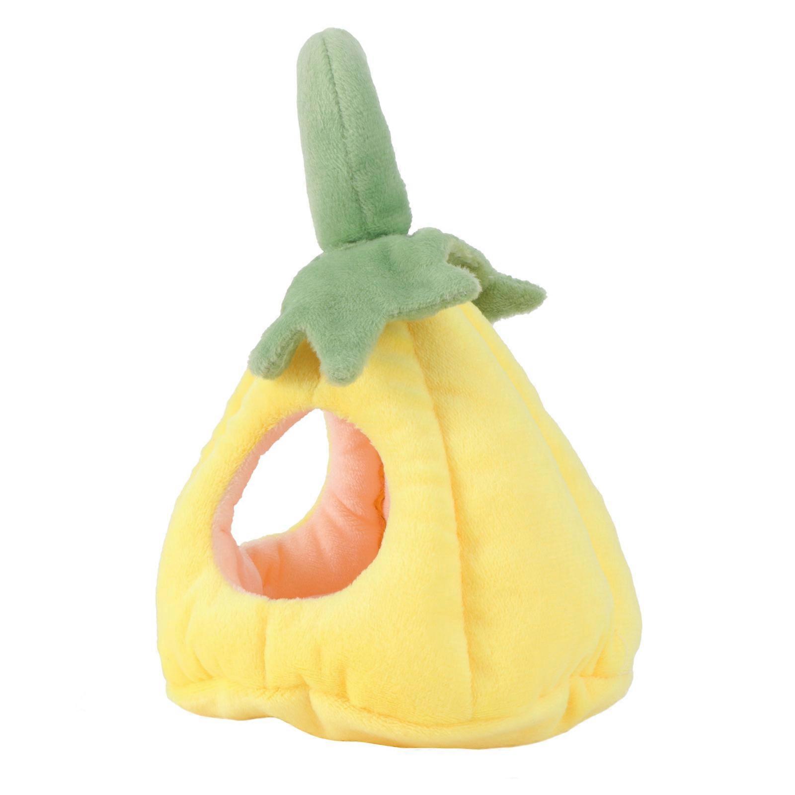 Small Pet Bedding Pumpkin Shape Sleeping Cushion For Hamsters Hedgehogs 1Pack