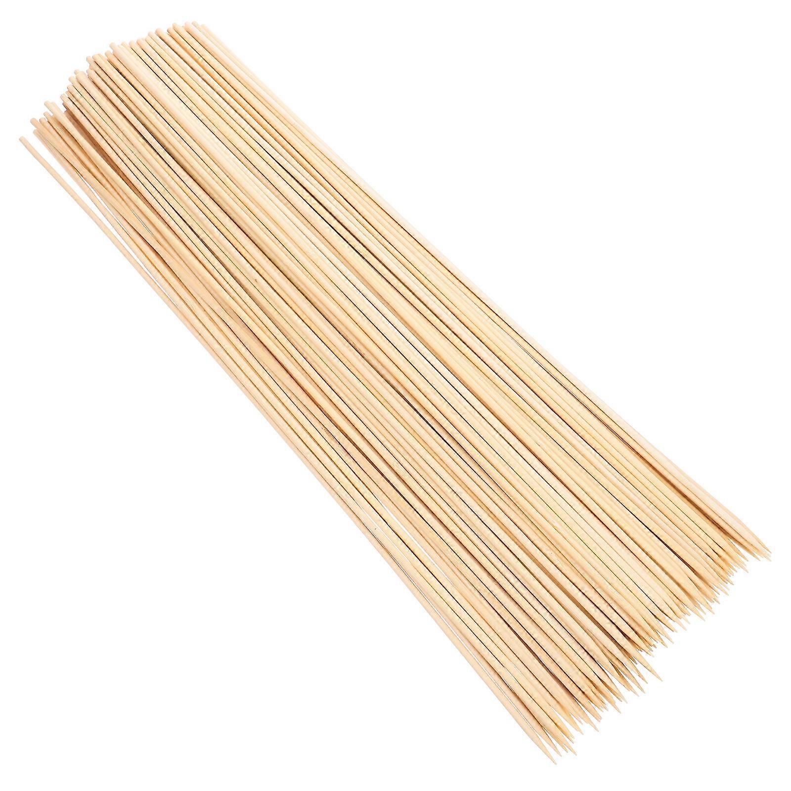 Disposable Beige BBQ Rotating Skewers for Outdoor Grilling Safe and Smooth Body 50cm