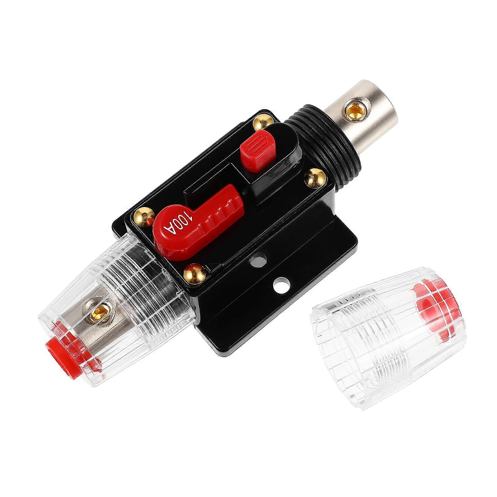 WINOMO 100A Auto Car Stereo Fuse Holders Inline Circuit Breaker Reset Fuse Inverter