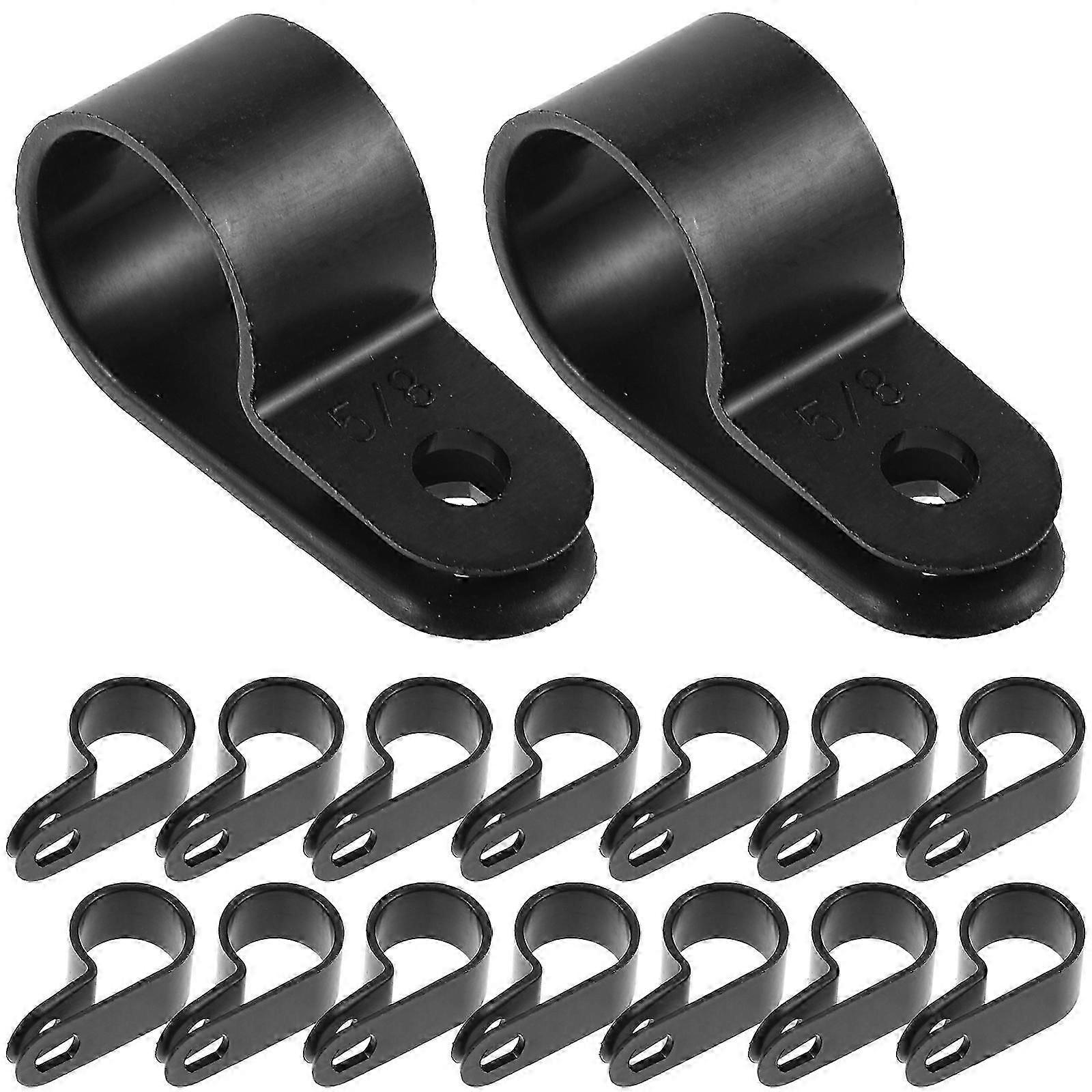 Plastic Cable Clips R-Type Wire Holder For Wall Mountable Home Use 50Pack