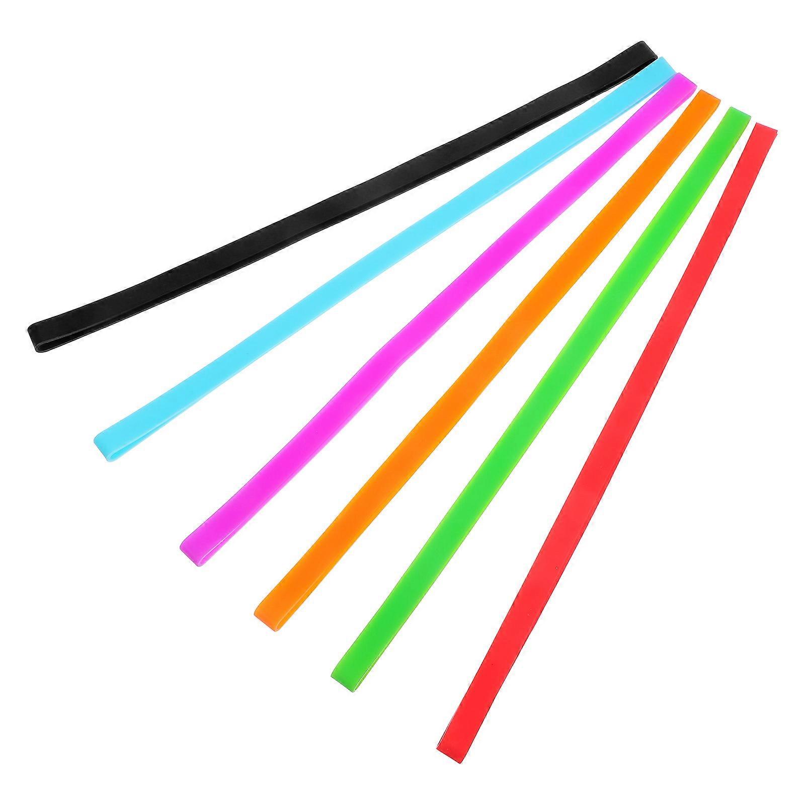 6Pcs Silicone Fixing Bands Ties for Towel Beach Chair Seaside