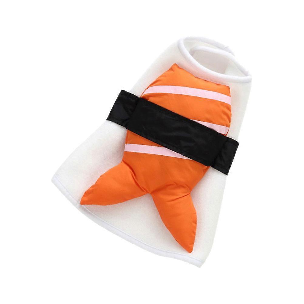 ハロウィーンパーティーや日常生活に適した犬のためのオレンジ色の面白いペットコスチューム1個