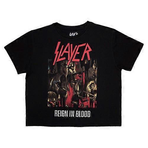 Slayer Womens/Ladies Reign In Blood Crop Top