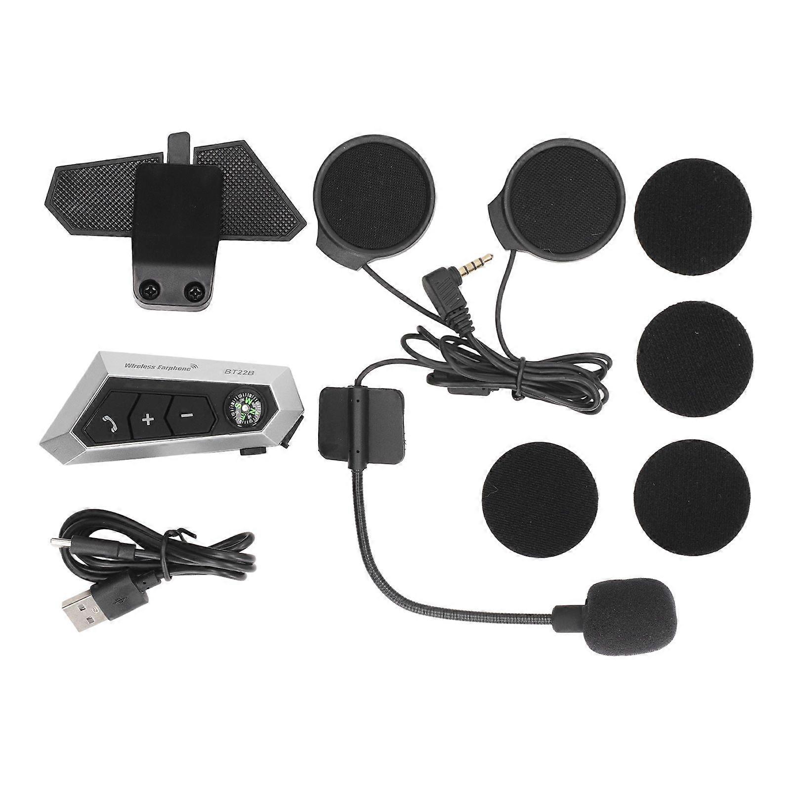 waterproof motorcycle helmet bluetooth headset auto answer wireless