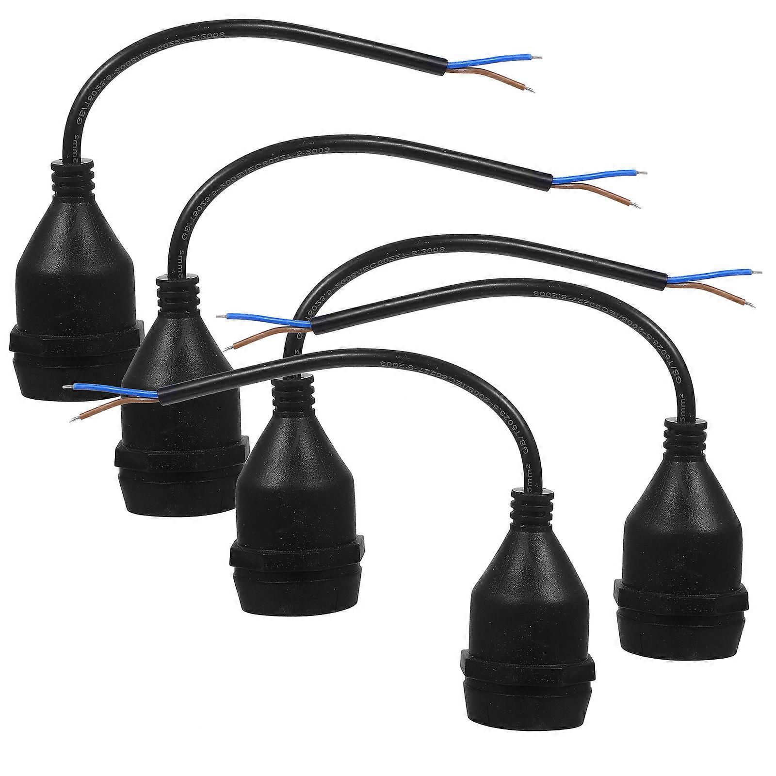 Lamp Replacement Socket E27 Ceiling Light Base Holder Replaceable For Dining Room Vintage Style 5Pcs