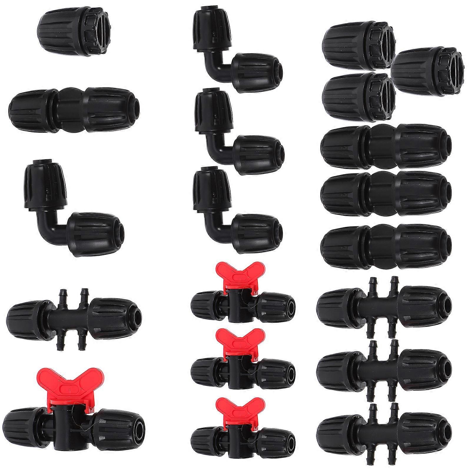 Irrigation Fittings 1 Set For Various Applications Such As Agriculture 4.00X3.00X3.00cm Robust Structure Water Control 20Pcs