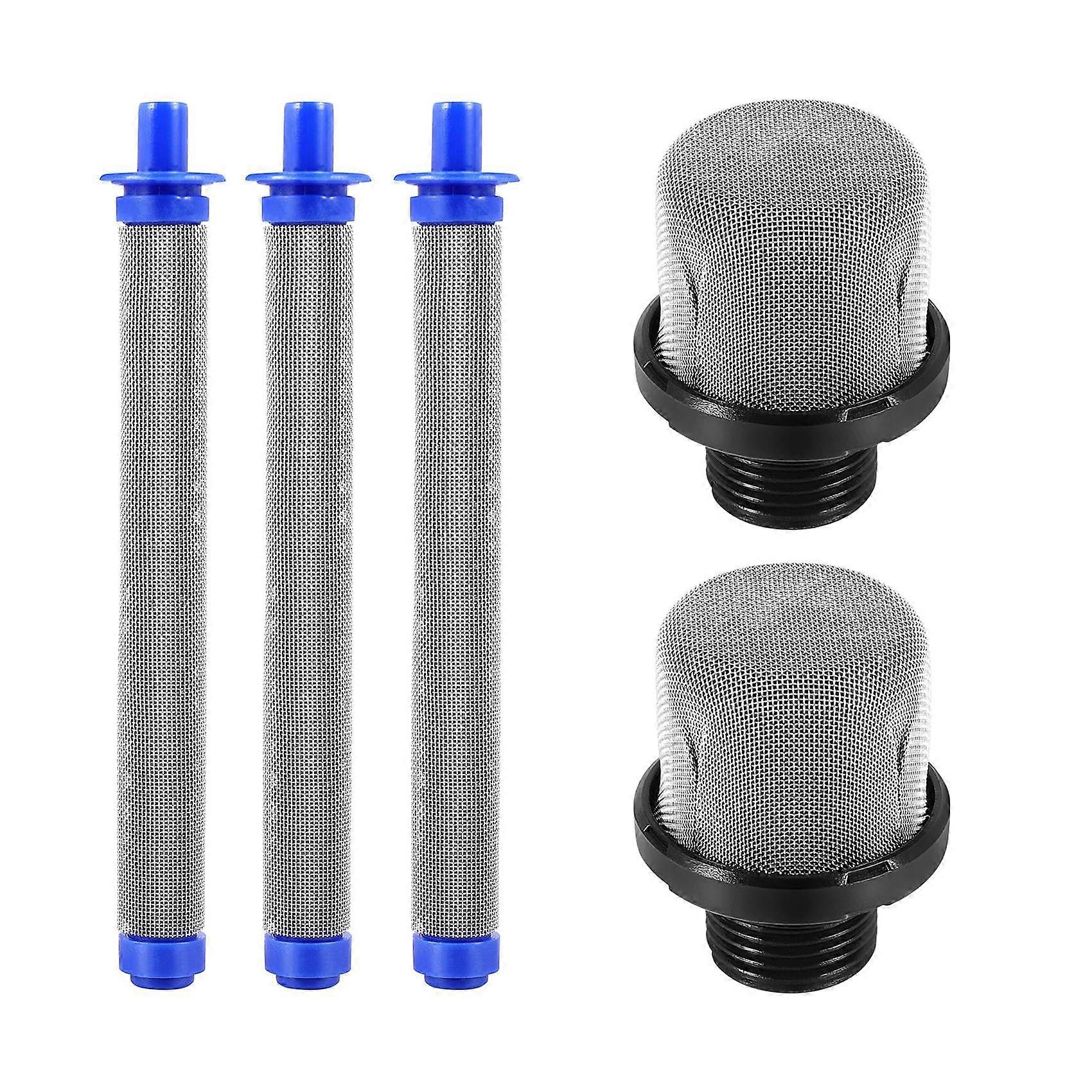 288716 Inlet Suction Filter and 288749 Airless Spray Gun Filter Set for Airless Paint Sprayer, Includes 2 Strainers and 3 Filters (10 cm)