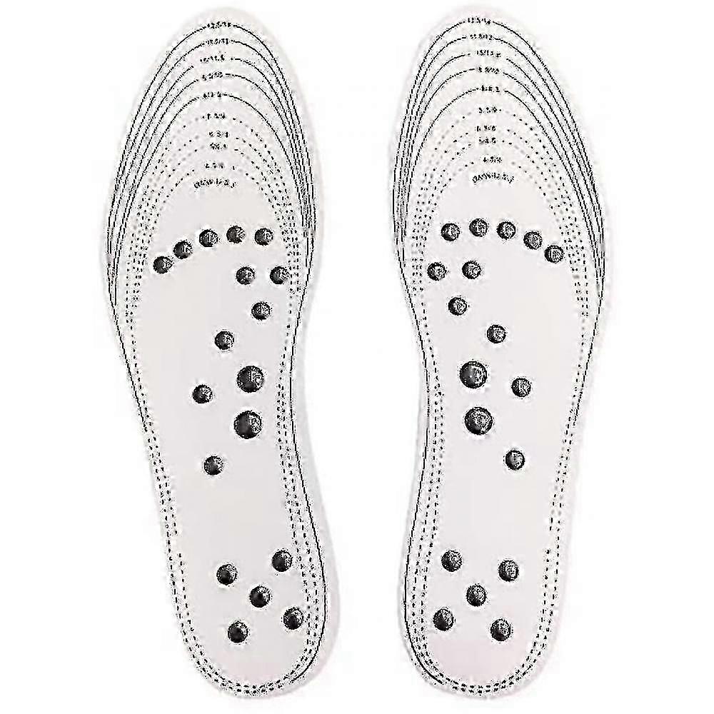 Pair Acupressure Slimming Insoles,washable And Cuttable(white)