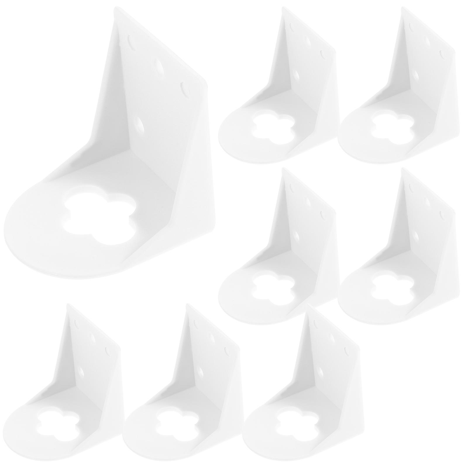 Simple And Practical Single Tap Hanging Bracket For Wall Mounting Baths And Kitchens With Durable Ivory PP Material 20Pack