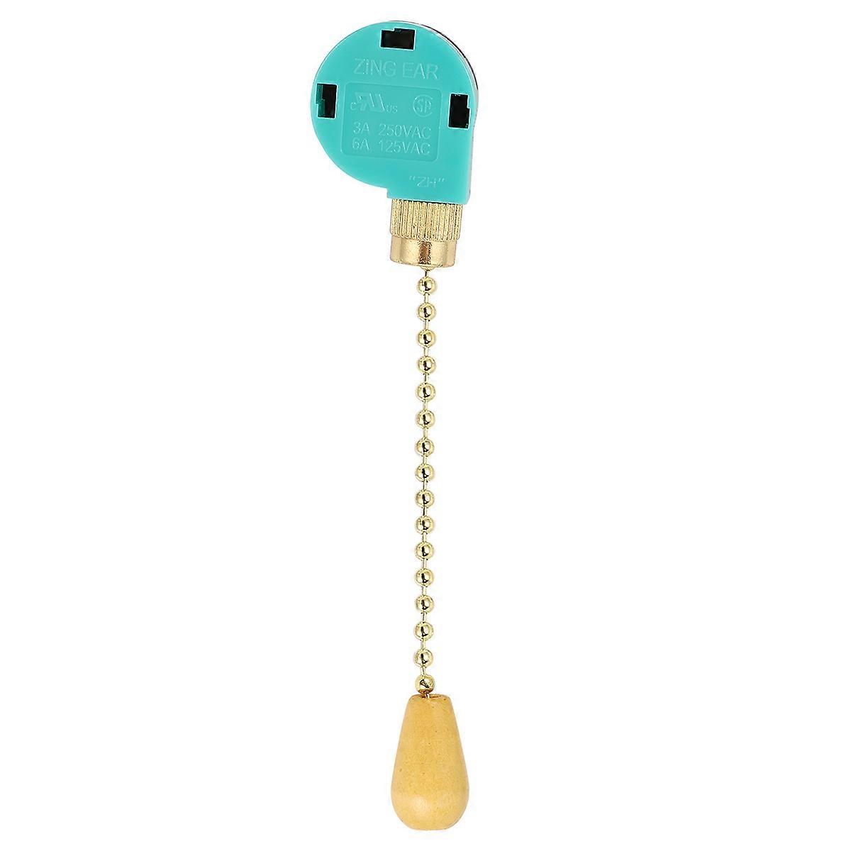 Electrical Pull Chain for Ceiling in Green Plastic Material Fits Most Fans 123 Gear