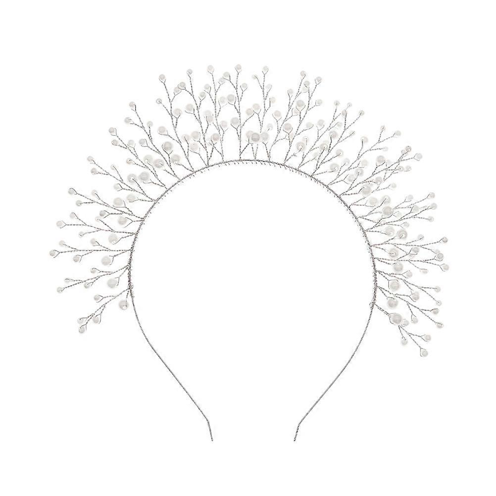 Cerchietto per capelli da sposa in argento, 1 pezzo, con design resistente e resistente allo sbiadimento, per uso decorativo