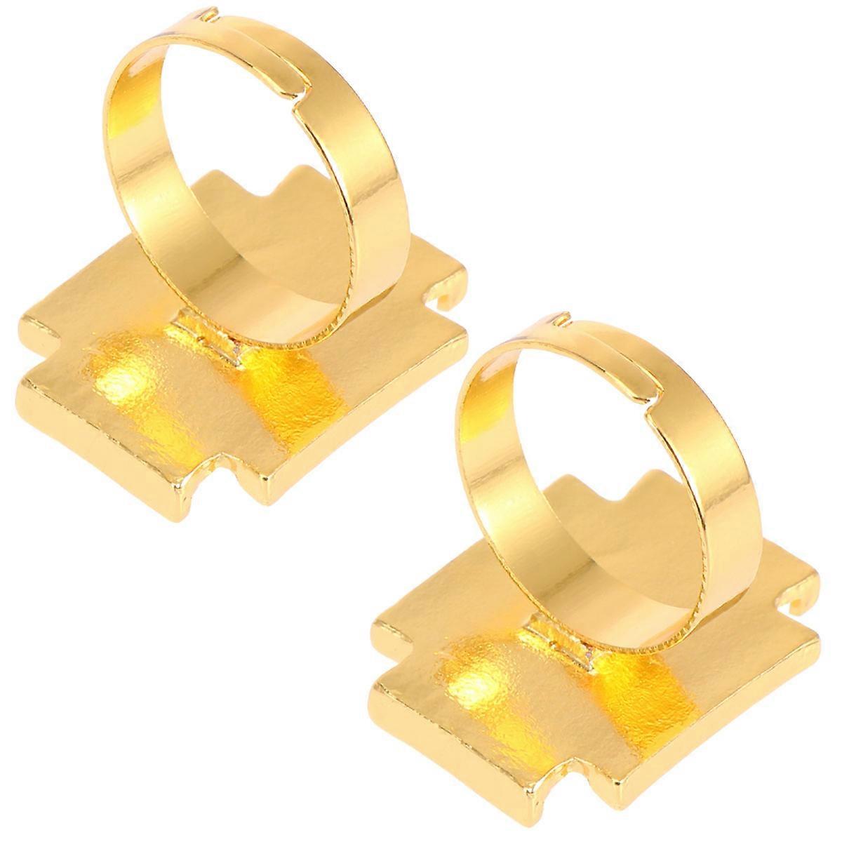 Manicure Palette Creative Display Plate for Manicure Use 2Pcs White