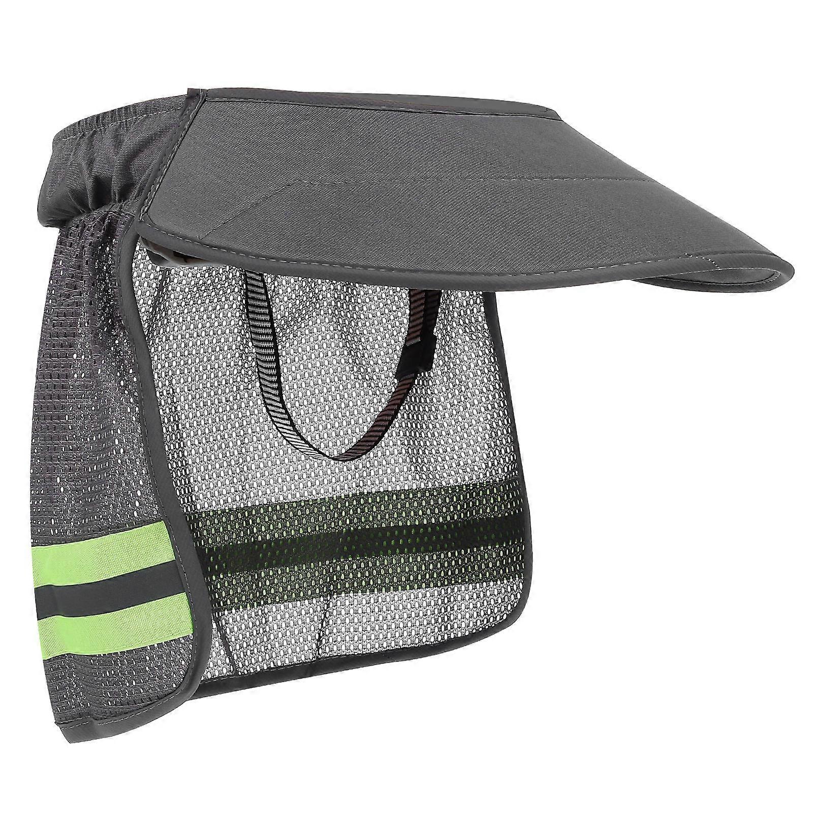 Hard Hat with Breathable Mesh Neck Shade, Wide Brim Sunshade for Safety , Outdoor Work and Construction Use