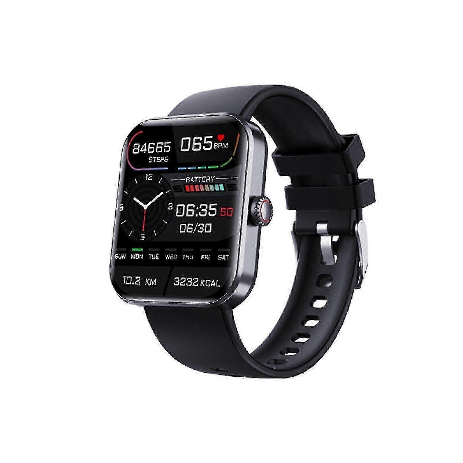 New F57L Blood Glucose Monitoring Watch with Heart Rate, Blood Pressure, Blood Oxygen, and Temperature Detection for Health