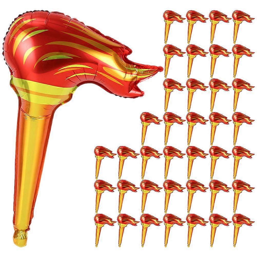50pcs Inflatable Torch Fun Torch Inflates for Medieval Party Photo Prop Torch Playthings
