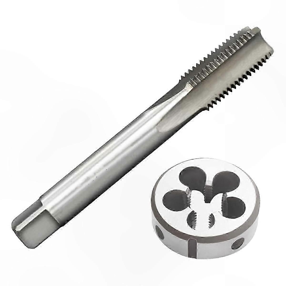 High-Speed Steel Metric Tap and Die Set, M14 X 1.5mm Thread Tool Kit for Precision Machining and Repair