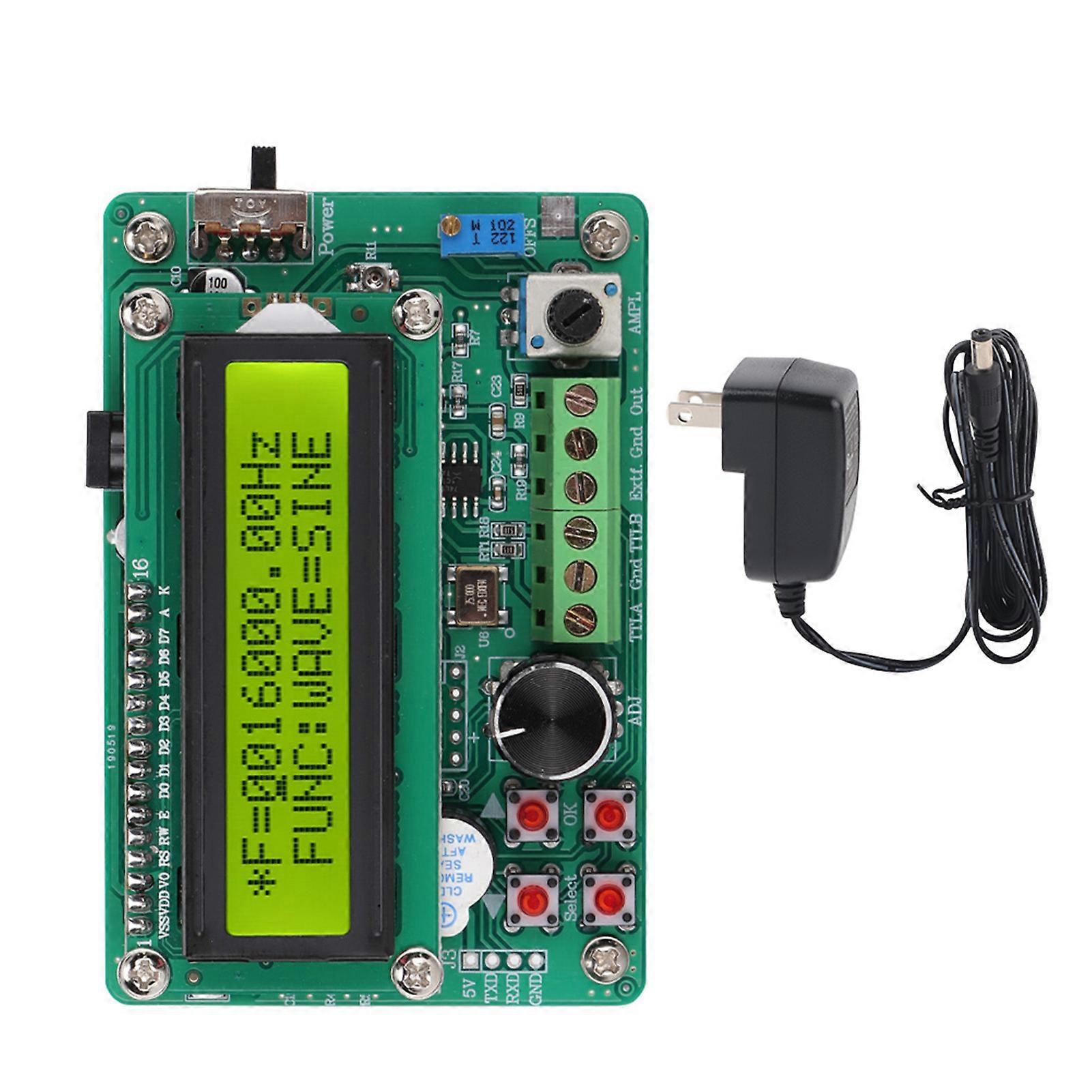 FY1005S Digital Signal Generator 5MHz DDS Function Sine Wave Frequency Counter Module with LED Display for Testing and Measurement
