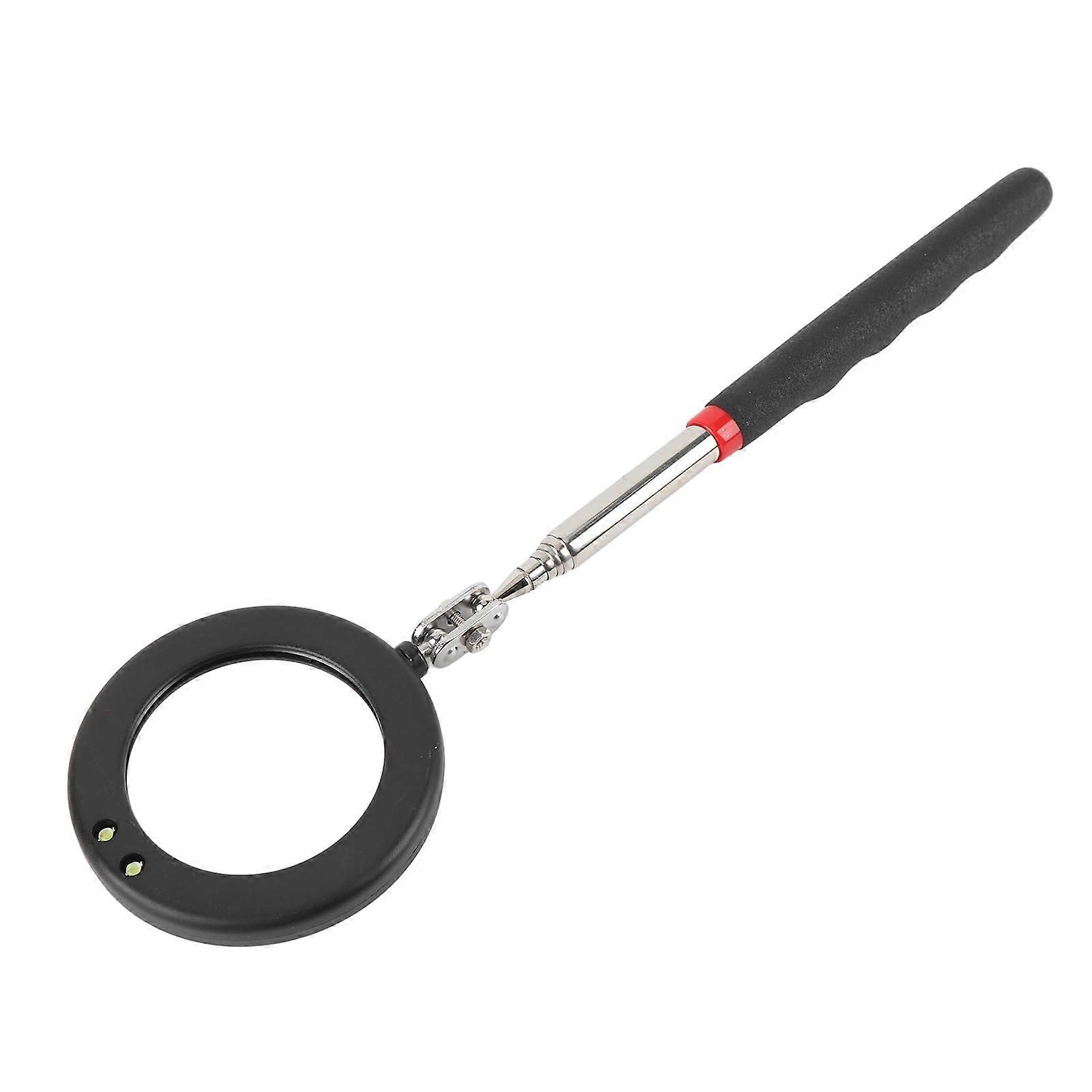 Telescopic Inspection Mirror 10.8 to 34.4 Inch Flexible 360 Degree Swivel for Observation of Car Mechanics Test