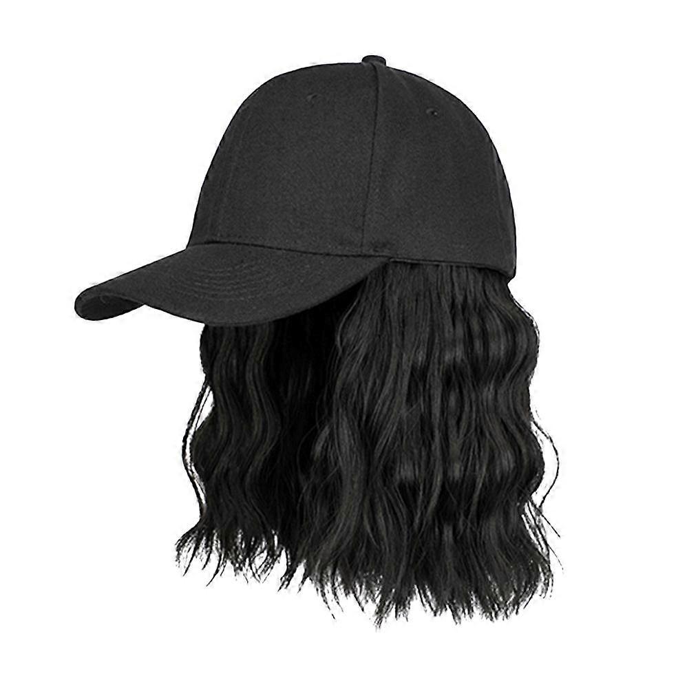 Hat Wig Hairpiece with Short Curly Hair Y6C8 W4U5 U3E5 C3L4 O2N7