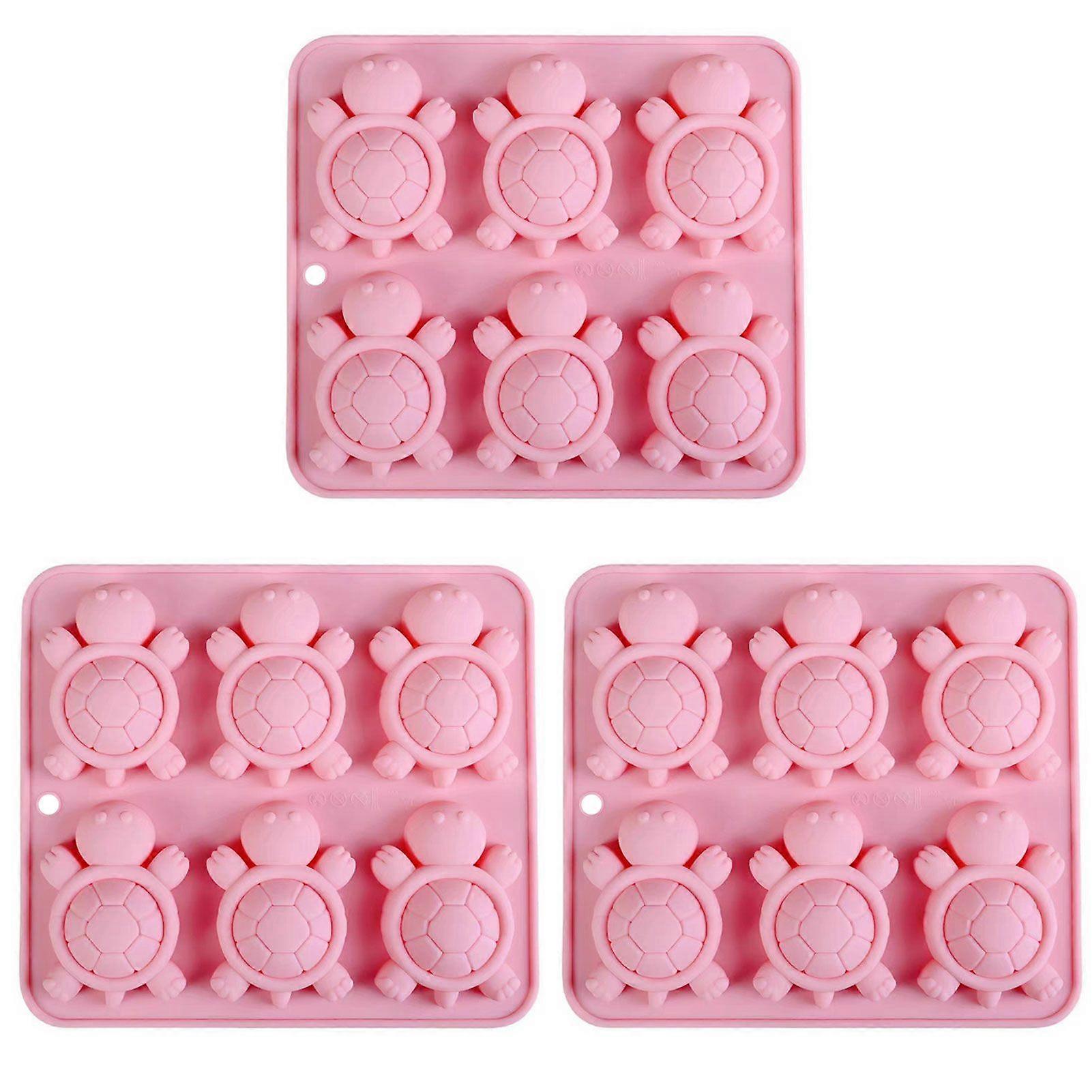 Turtles Ice Tray 3D Tortoises Sea Turtles Silicone Mold for DIY Ice Cubes Hand-made Ice Cream Pudding Cupcake