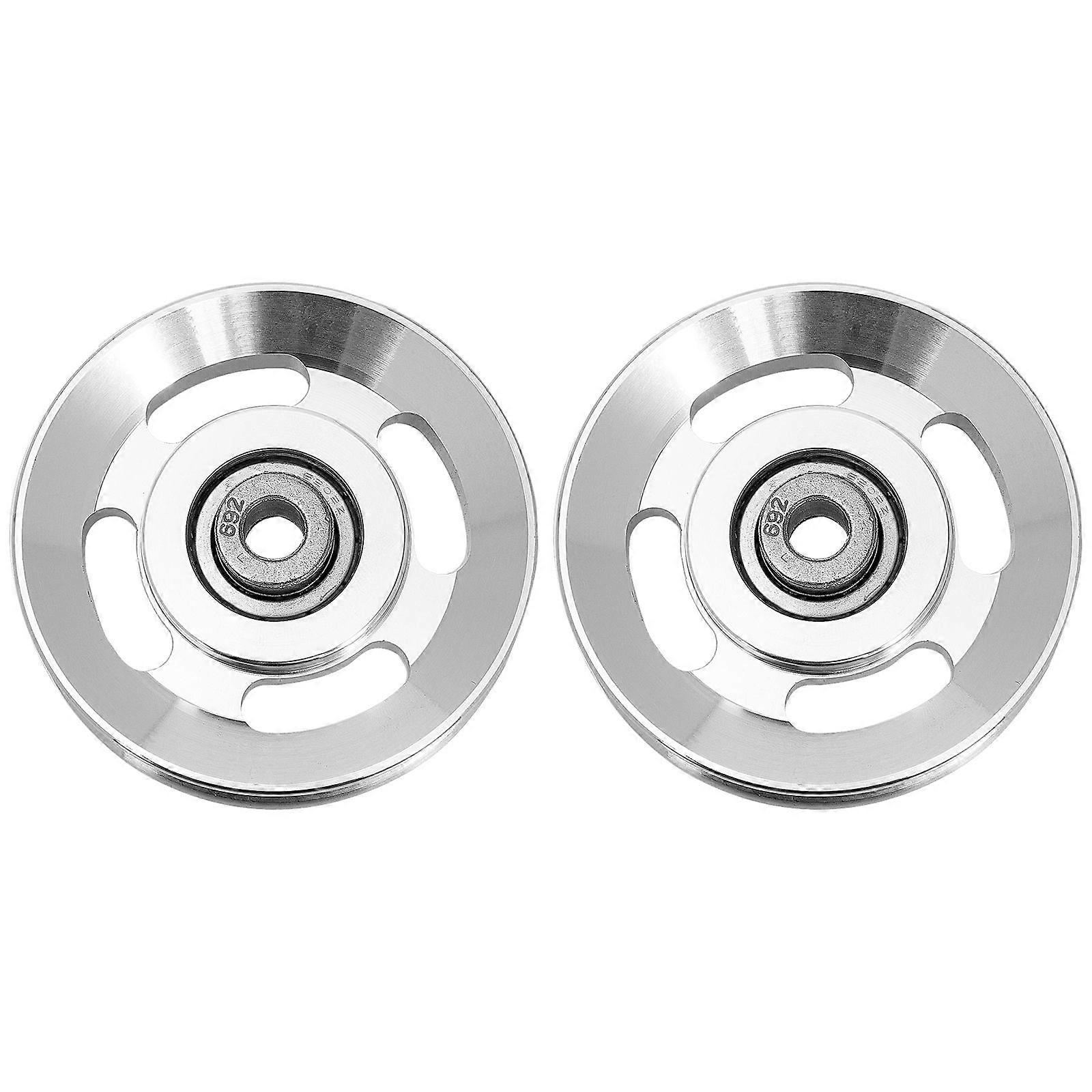 2Pcs Professional Pulley Wheels Wear-resistant Gym Pulleys Replaceable Cable Pulleys