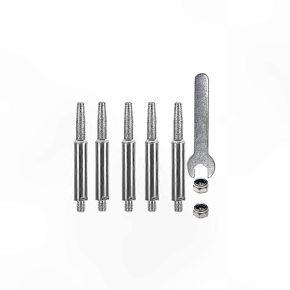 Silver Chainsaw Sharpener Wheel, 4.8x0.4cm Size for Grinding and Sharpening Tools