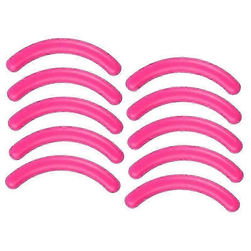 10x Silicone Eyelash Curler Refills, Replacement Pads Portable, Easy to Install Makeup Tools
