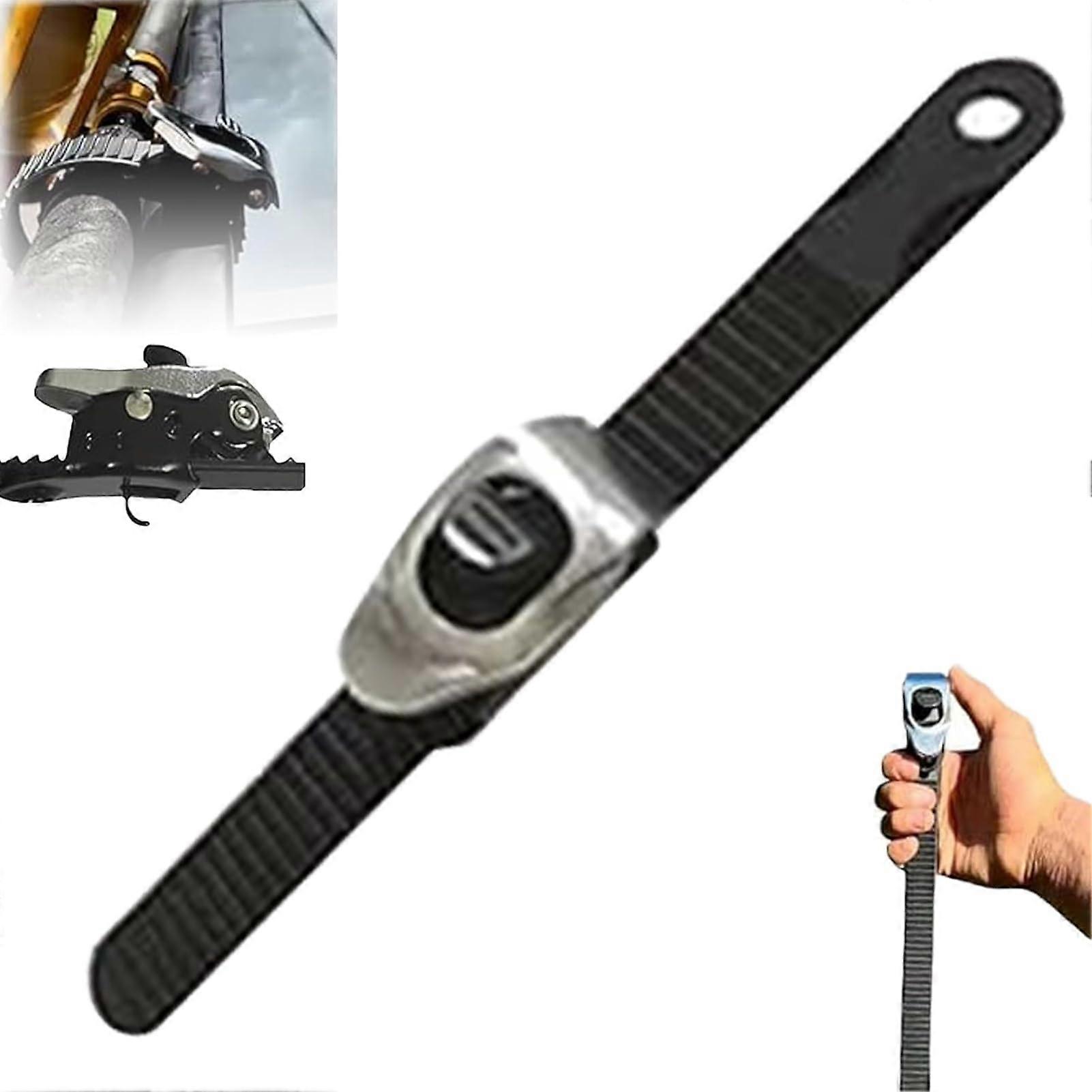 Heavy Duty Lock Straps, Adjustable Ratchet Grip Straps for Camping, Trucks