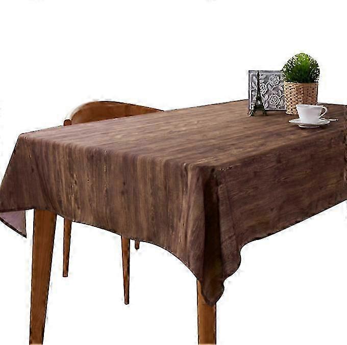 Wooden Grain Pattern Design Square Tablecloth Dinner Picnic Table C...