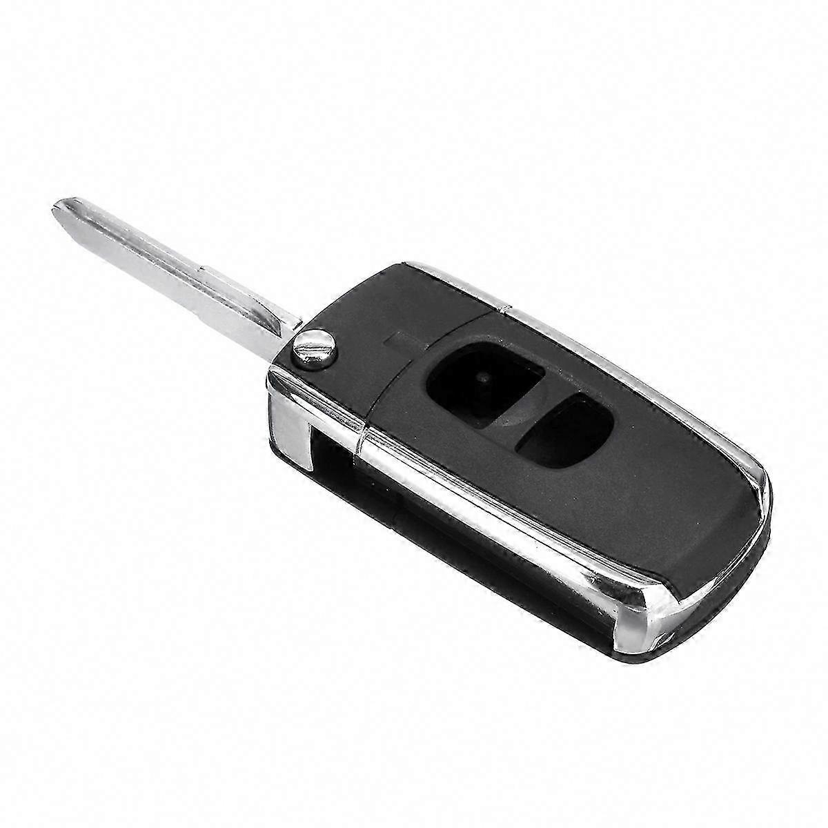 2 Buttons Remote Flip Folding Car Key Case Uncut Blank Blade Replacement for Mazda 2 3 5 6 MX-5 RX-8