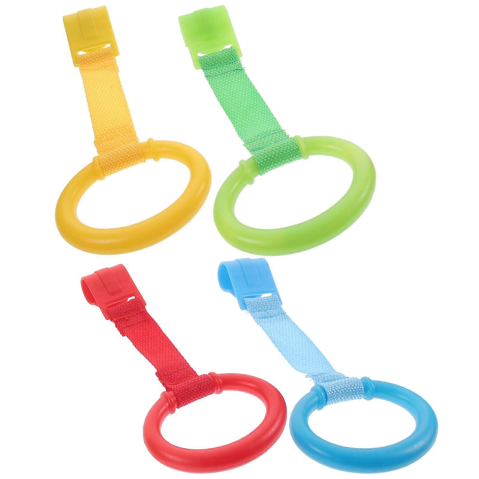 4pcs Durable Pull Rings for Playpens – Easy Install, Confidence Building Standing Tools for