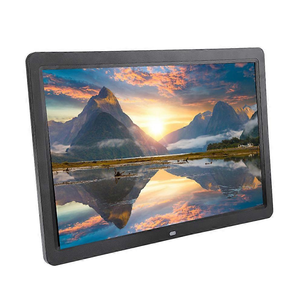 Cornice digitale da 15,4" 1280x800 con telecomando, supporto da 32 GB nero
