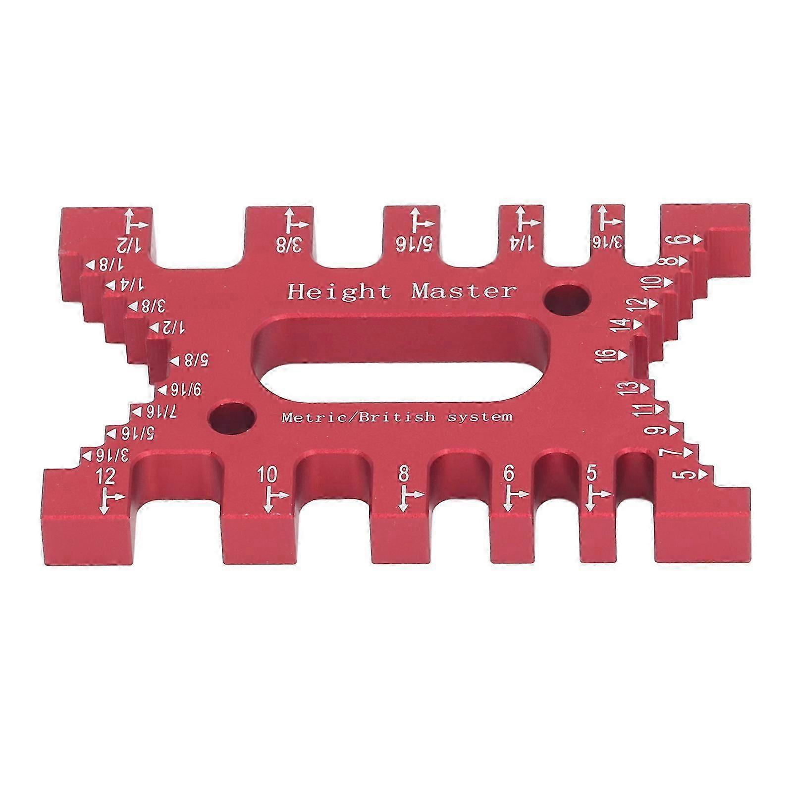 Dovetail Jig Tenon Caliper High Accuracy Laser Scales Carpentry Router Saw Measuring Ruler for Woodworking Red