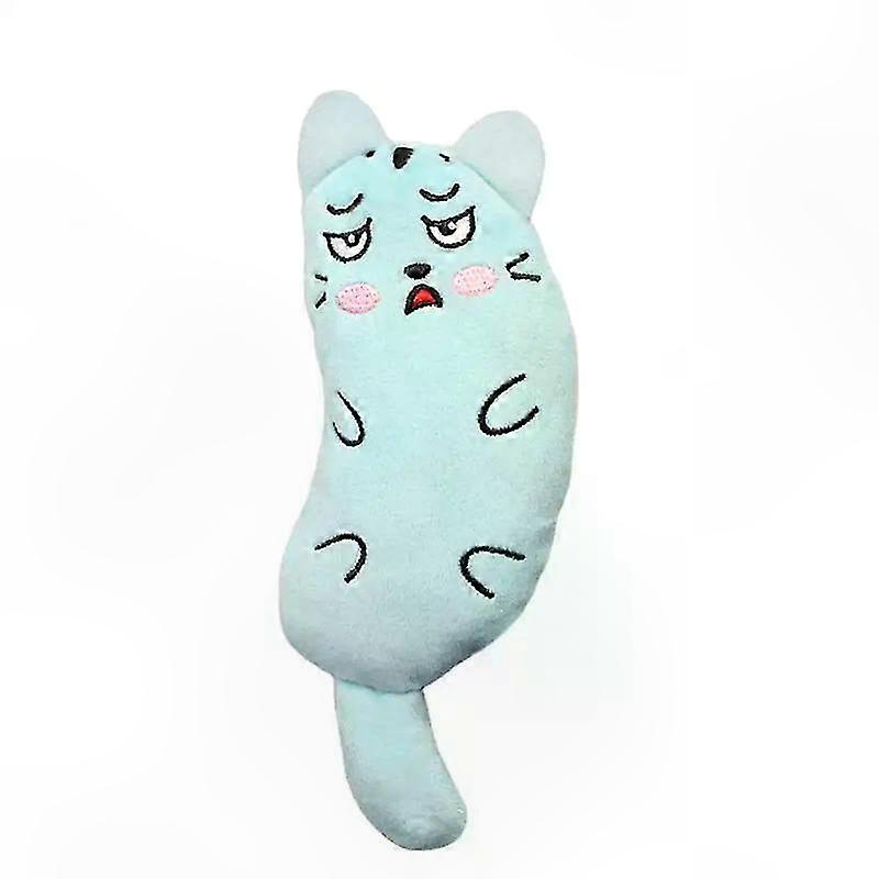 Interactive Plush Cat Toy with Catnip Mini Chewing Squeaky Kitten Play Accessory