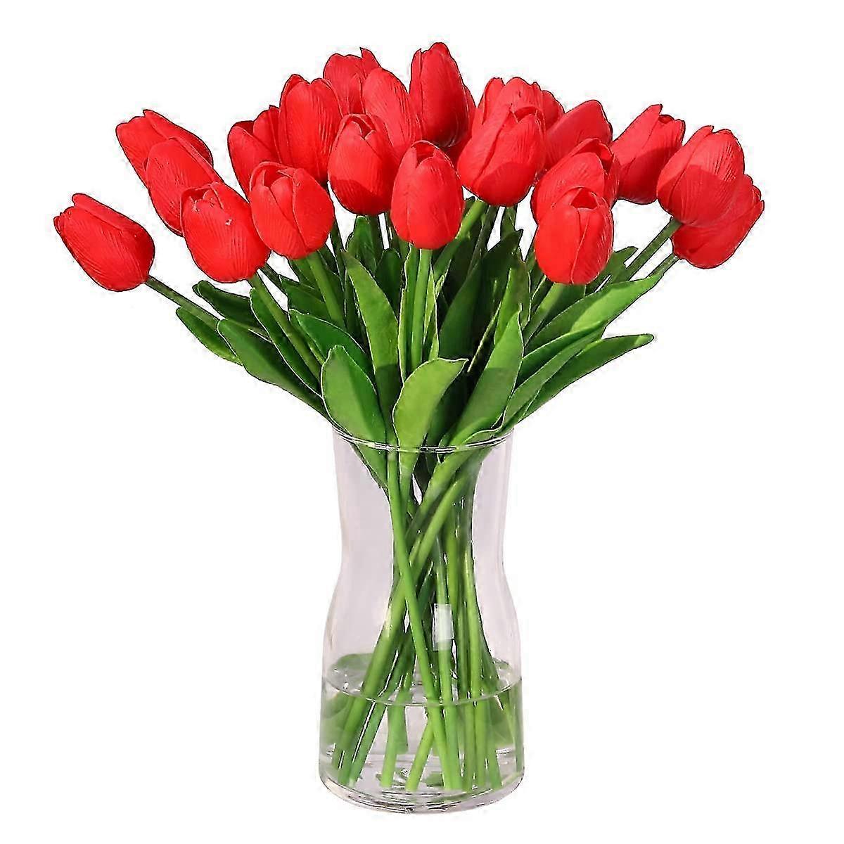 Artificial Flowers Fake Flower Tulip Latex Material Real Touch for ...