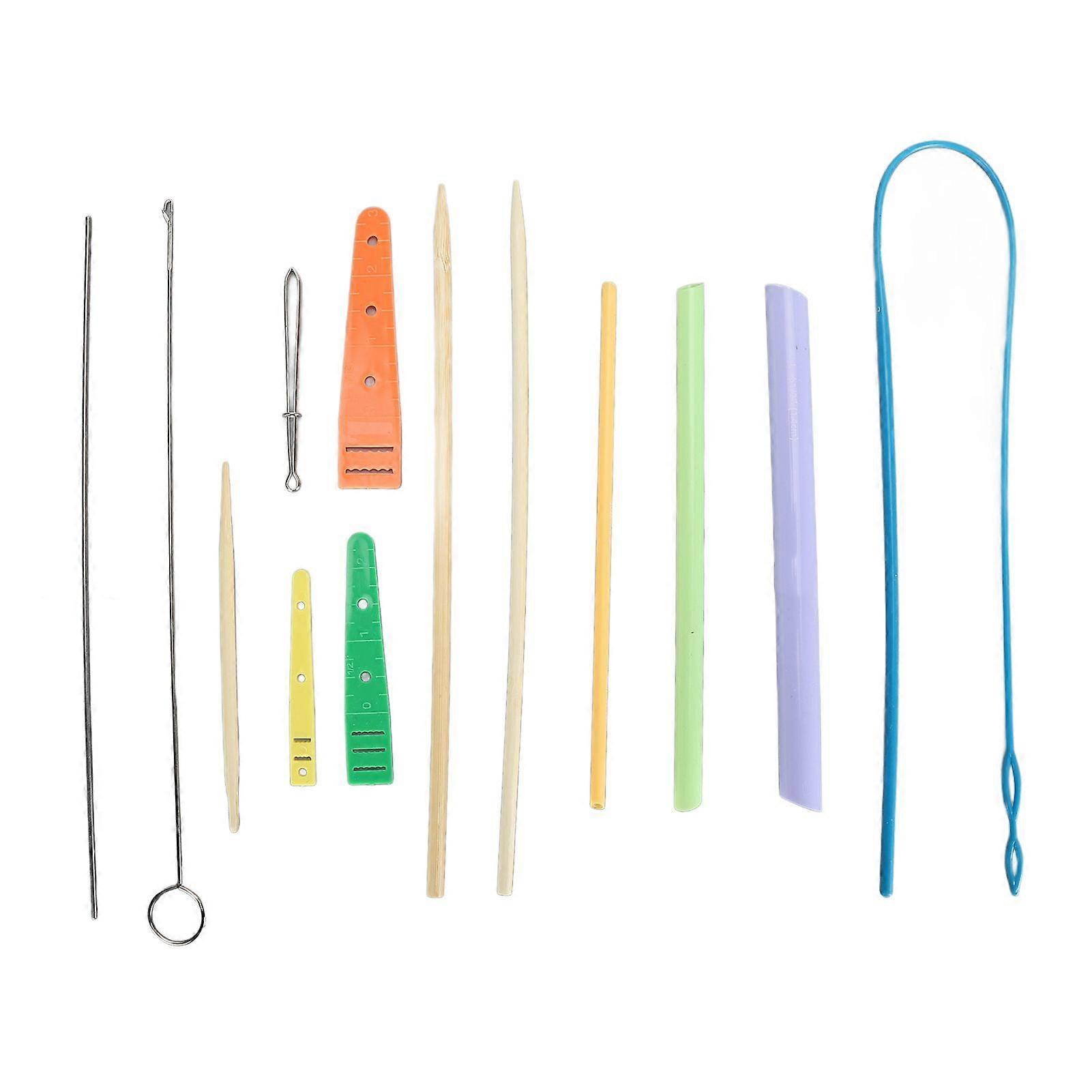 Fabric Tube Turning Threading Tool Elastic Drawstring Fabric Tube Turner Sewing Tools for DIY Bow Tie