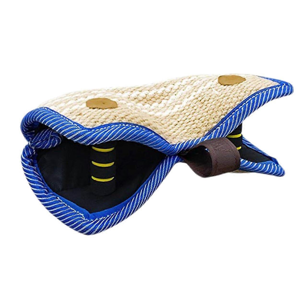 Dog Training Pillow - Jute Tug Bite Pillow for Puppies, Durable Dog Chew Toy, 12x8 Inch Size