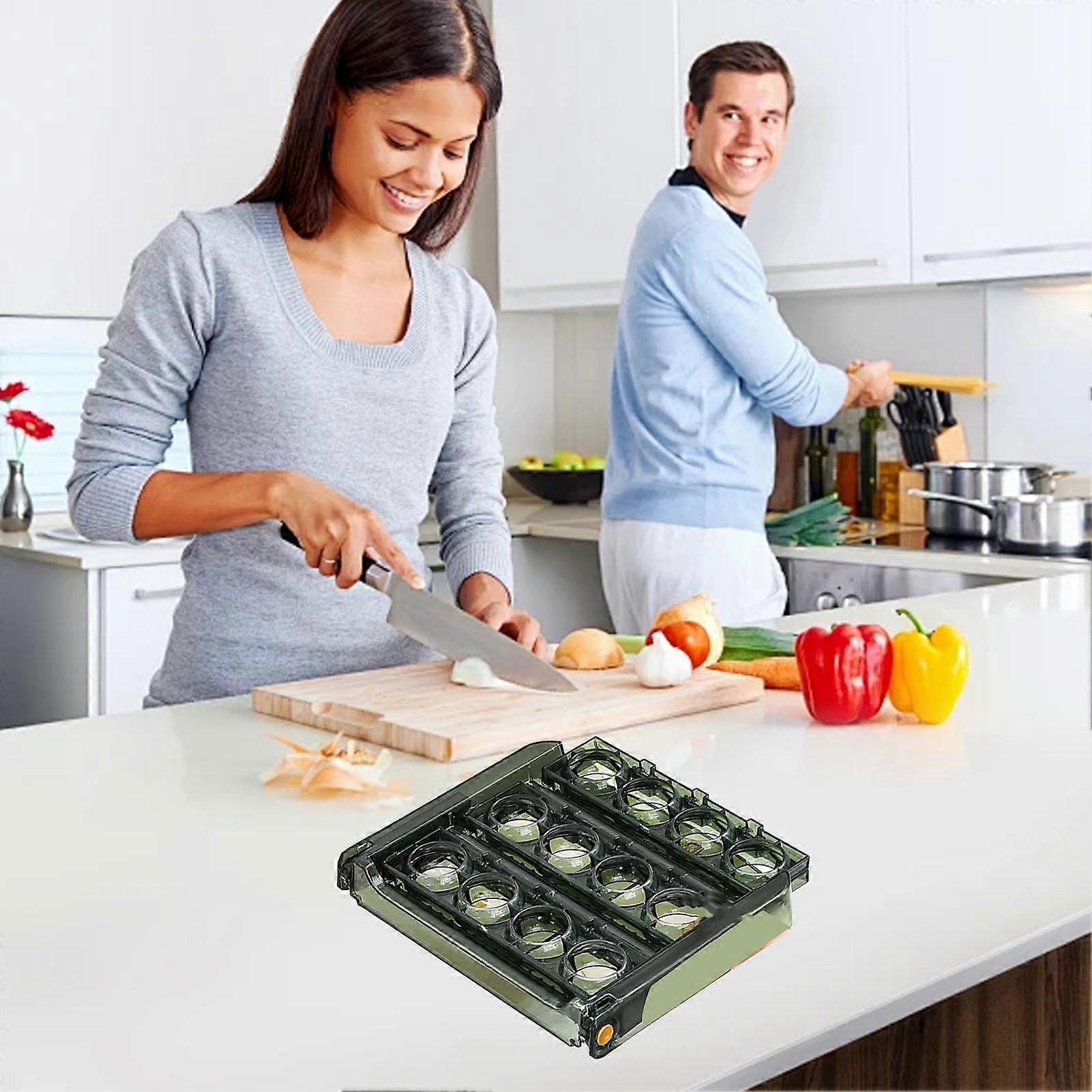 3-Layer Foldable Egg Organizer Shelf for Refrigerator Door