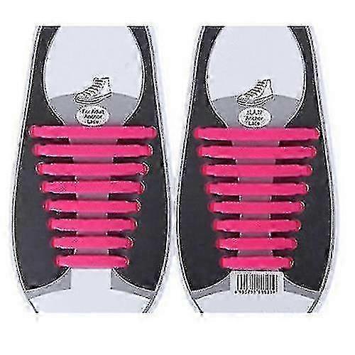 Silicone Shoe Laces 12 16 X 100% Elastic Adults Kids Shoe Laces No ...
