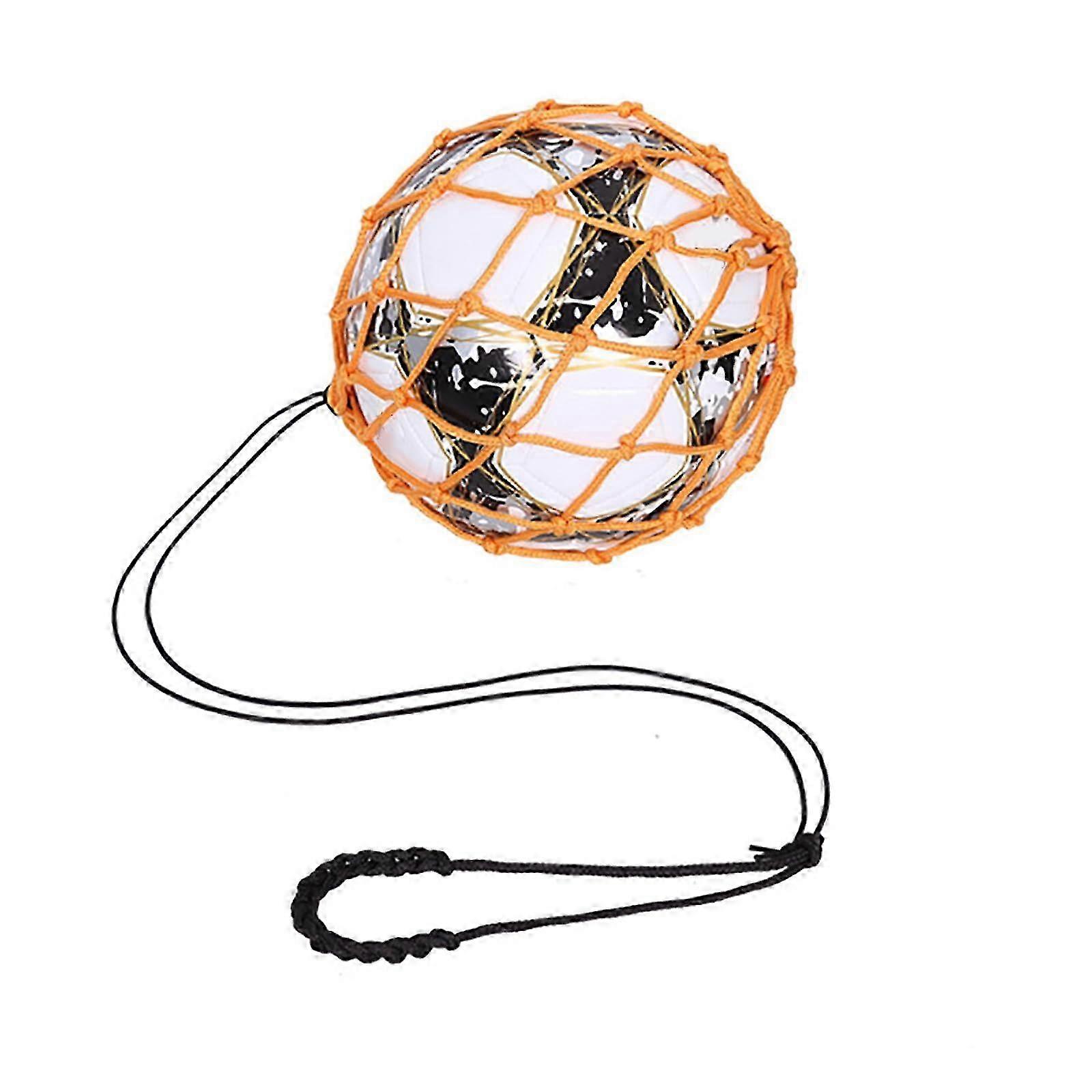 2025 GriffFußballTrainer with goal net designs, soccer bungees, training, juggling net, suitable for soccer sizes 3, 4, 5, yellow