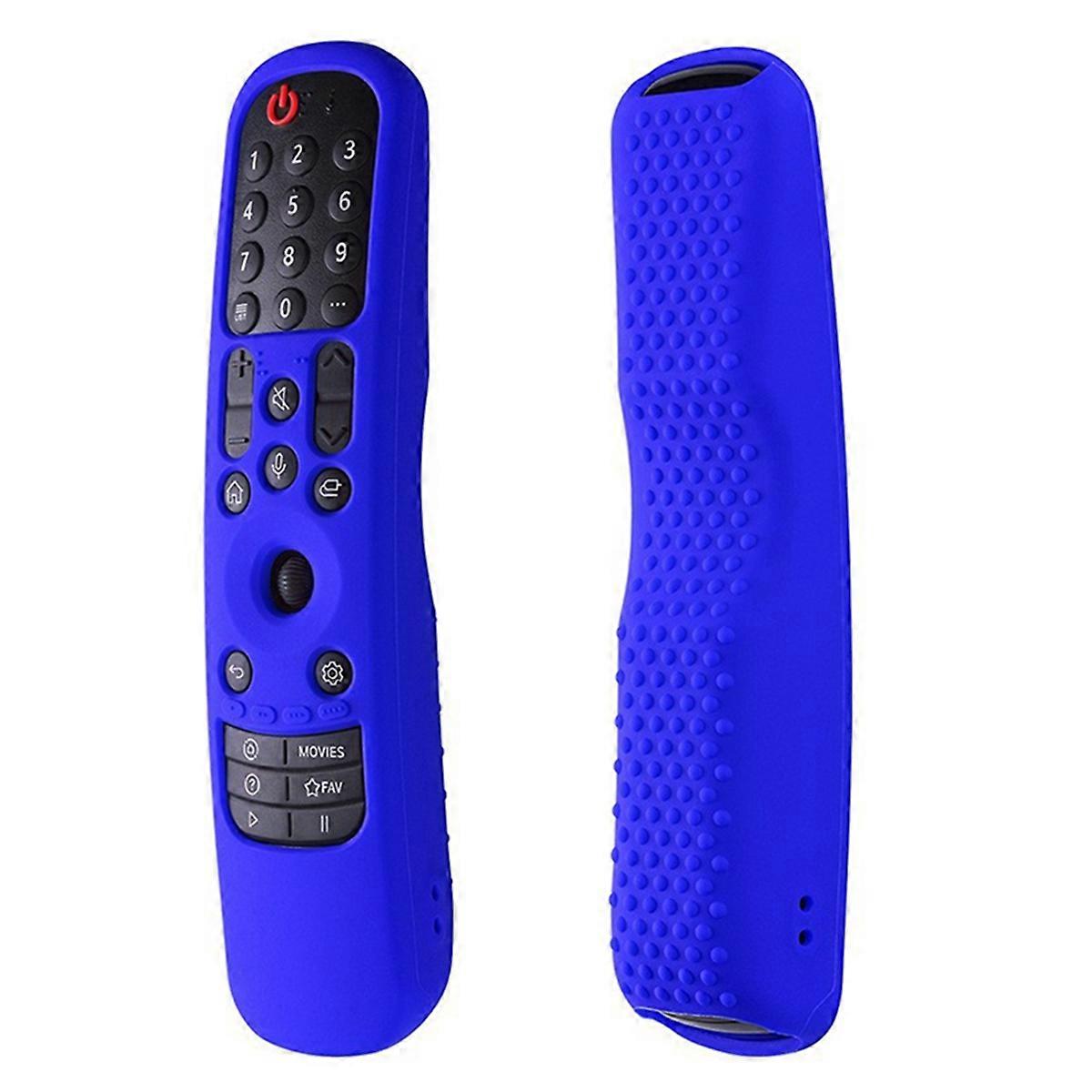 Shockproof Silicone Remote Cover for Smart TV an-MR21 MR22 Protective Sleeve,Blue